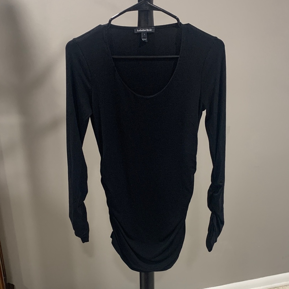 Isabella Oliver Maternity Scoop Neck Top Size 1